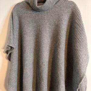 Halogen Soft Gray Cowl Neck Sweater